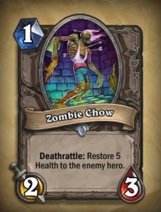 HearthStone карта Зомби Еда